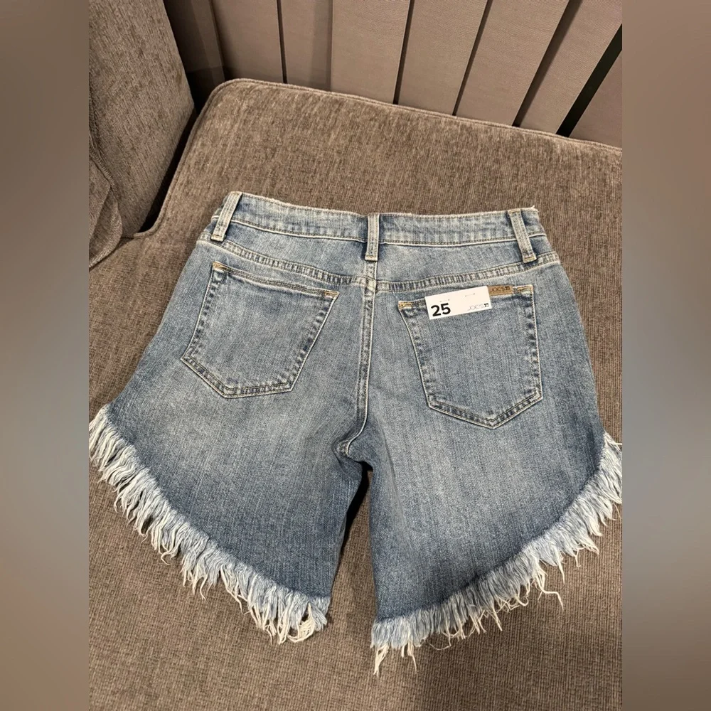 Joe's Jeans Light Blue Frayed Jean Shorts